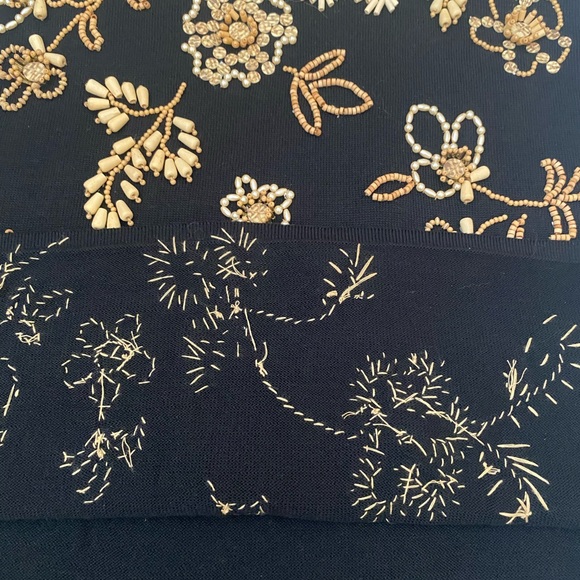 Michael Simion womens tank top silk cotton sequins, beads, XL - Picture 15 of 16